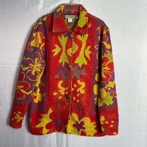 Colorful Floral Women's blazer